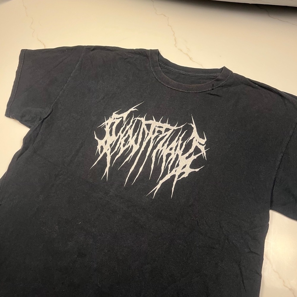 Ghostemane T-Shirt Mens Large Black 2017 You Won't Survive This Tour Graphic Tee
